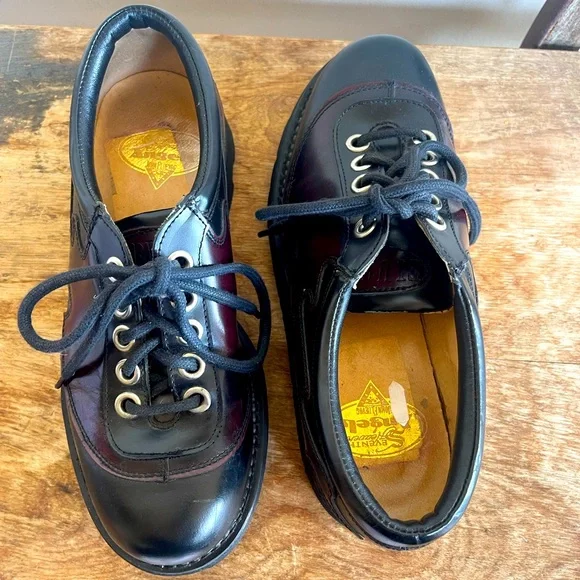 SOLD-JOHN FLUEVOG ANGELS FLAME Black Cordovan Leather Heavy Seventh Heaven Soles - Picture 12 of 14